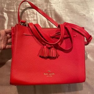 Kate Spade Red Tassel Purse